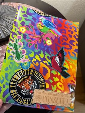 Consuela Rainbow Leopard Sticker Patch Sleeve
